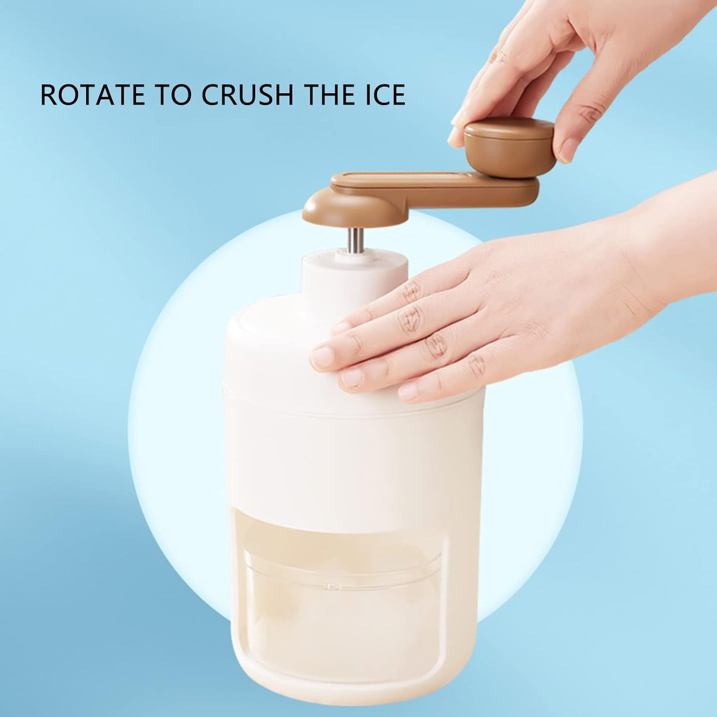 Portable Gola Maker Ice Crusher And Shaved Ice Machine Hand Shaved Ice Machine Manual Fruit Smoothie Machine Mini Household Ice Shaver Small Ice Crusher - Happy Price - Image 4