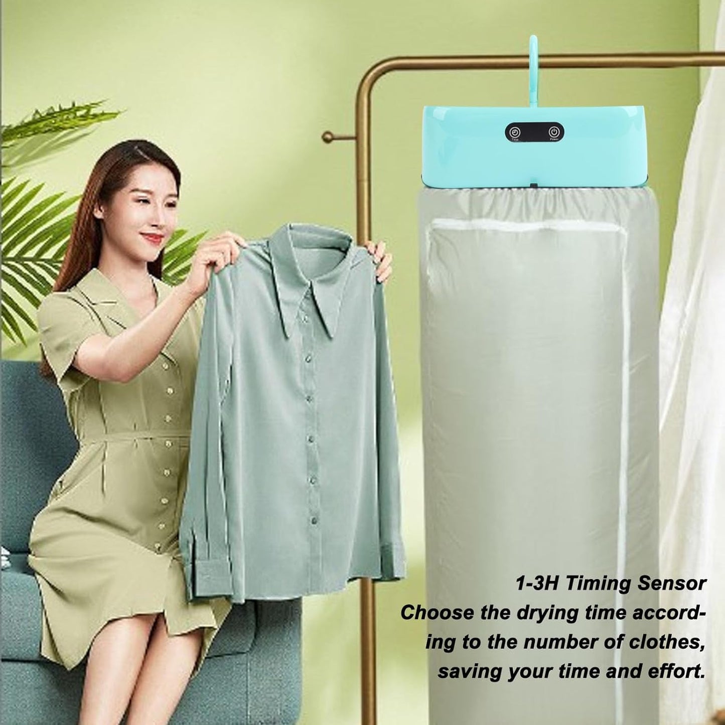 Portable Clothes Folding Dryer Portable Dryer (1 Pc) - Happy Price - Image 3