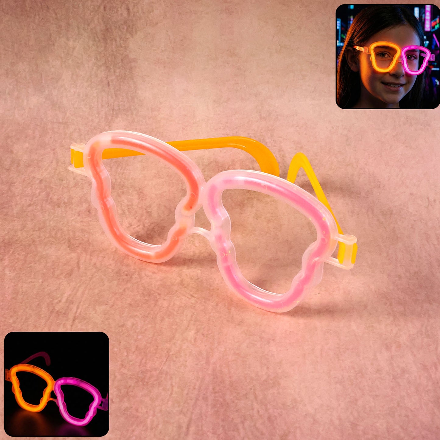 Glow Party Eyewear - Fun Light-Up Glasses for Kids & Adults (1 Pc) - Happy Price - Image 2