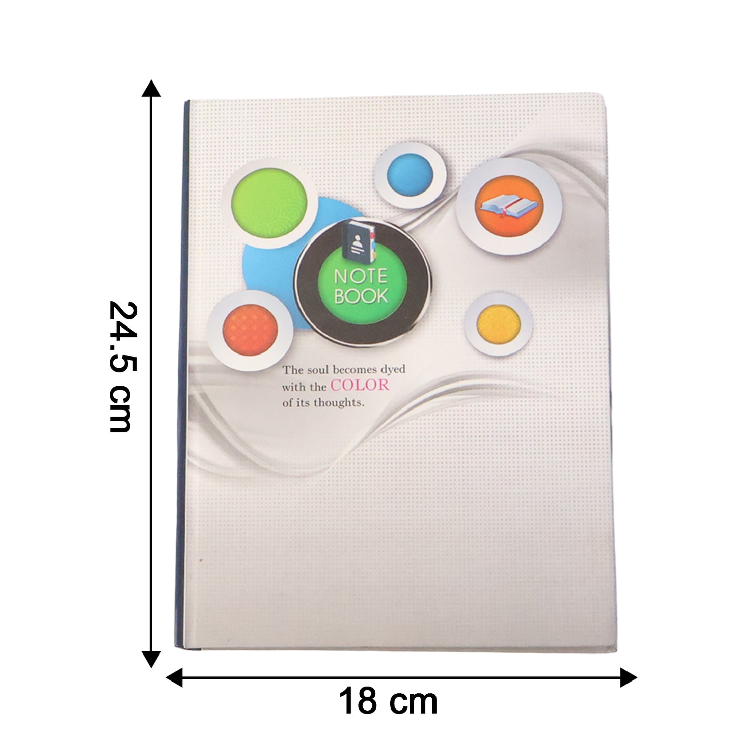Hardbound Ruled Notebook, 1 Pc, 100 Pages, 240x180mm - Happy Price - Image 3