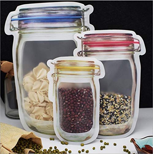 Plastics Transparent Jar Shaped Stand-up Pouch With Zipper - Happy Price - Image 2