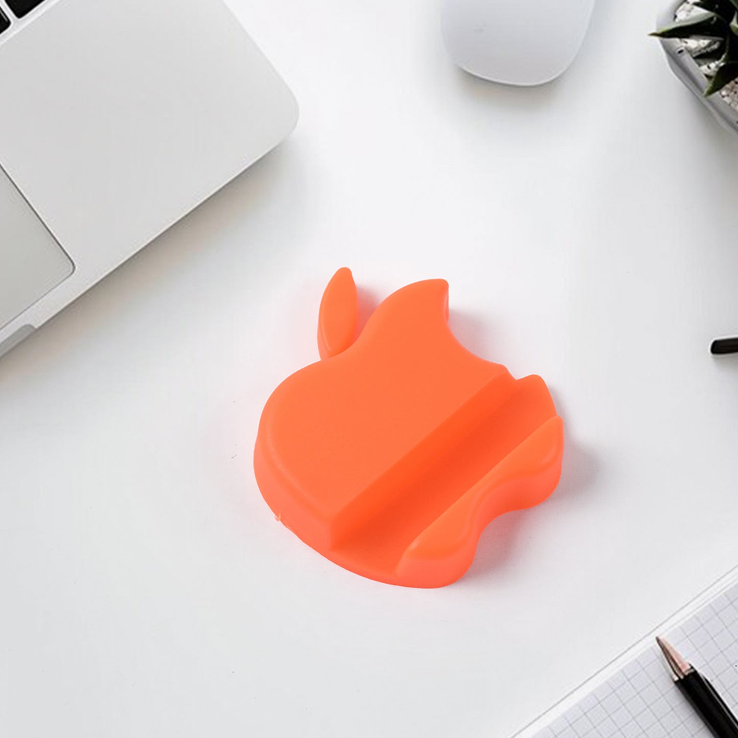 Apple Shape Plastic Mobile Stand for Smartphones (1 Pc, Assorted Colors) - Happy Price - Image 4