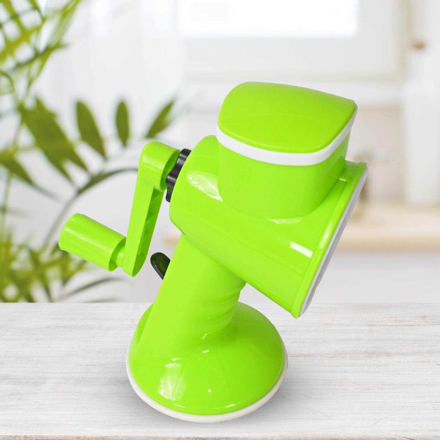 6 In 1 Multi Functional Vegetable Cutter  Slicer Hand Machine Cutting Slice Cut Thick Cut Silk All In One Vegetable Chopper Cutter  Slicing Cutter Barrel - Vegetable Grater With 6 Removable Blades - Happy Price - Image 5
