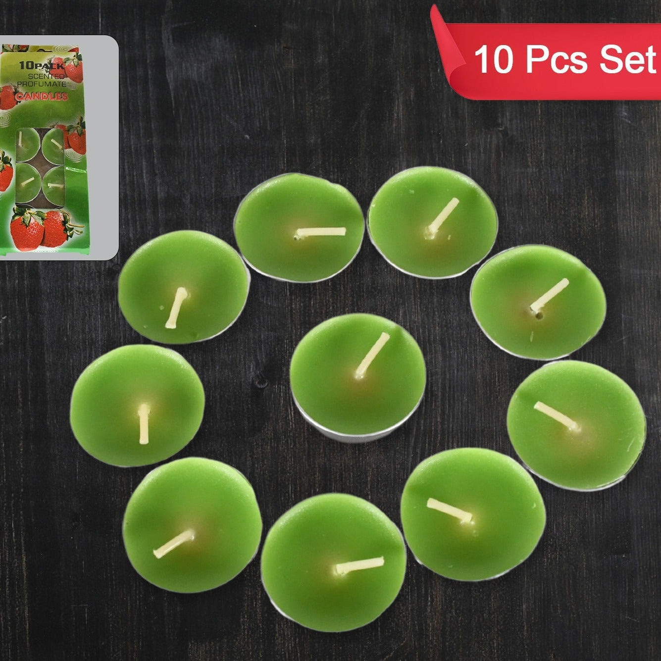 Long Burning Unscented Tealight Candles (10 Pc) - 8-9 Hour Flame for Home Decor - Great Price - Image 1