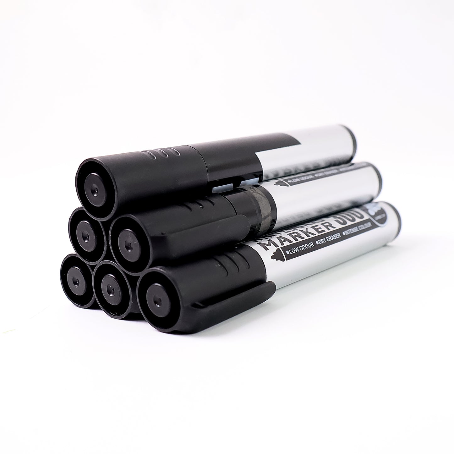 Premium Permanent Black Marker Pen Set (6 Pcs Set) - Happy Price - Image 2