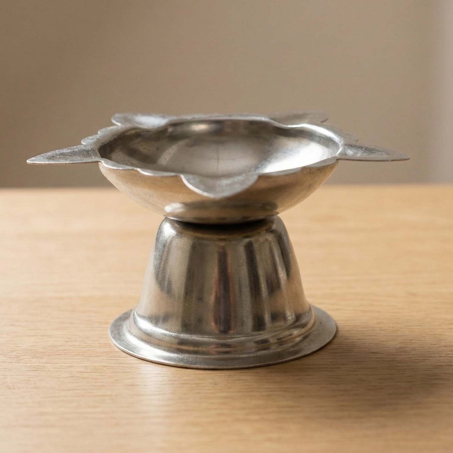 Big Stainless Steel Sunflower Diya Stand for Pooja - 1 Pc - Happy Price - Image 7