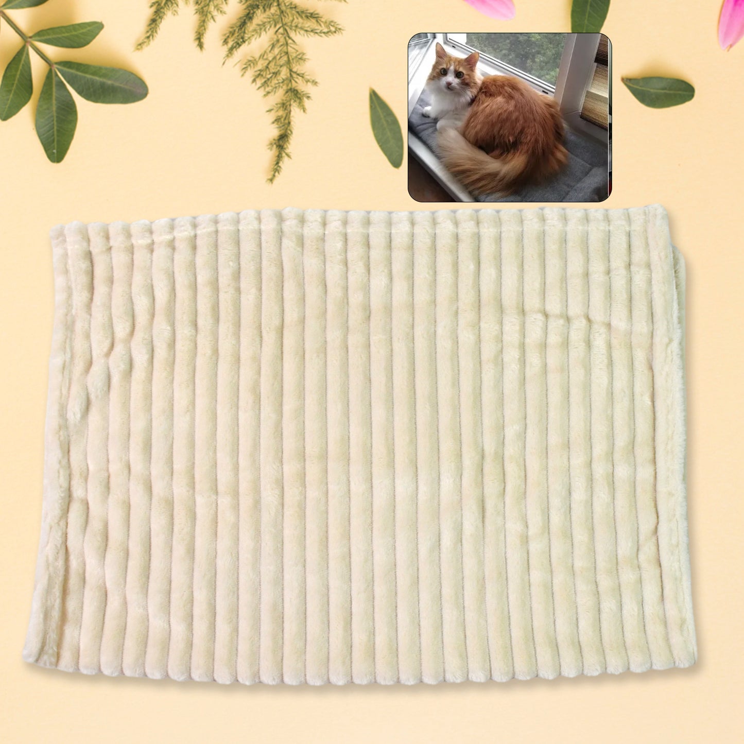 Pet Soft Cat Dog Blanket  Towel Soft Warm Sleep Mat (7050 Cm  1 Pc  Mix Color  Design) - Happy Price - Image 2