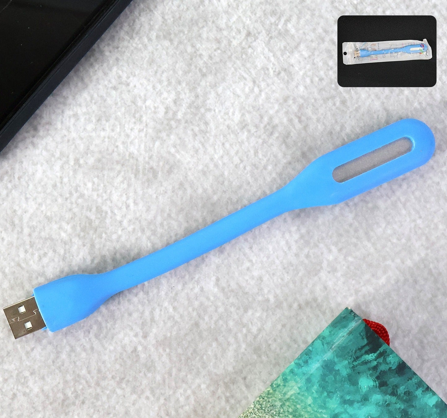 USB LED Flexible Light - Portable, Bendable Neck Lamp for Laptops & Power Banks (1 Pc) - Happy Price - Image 1