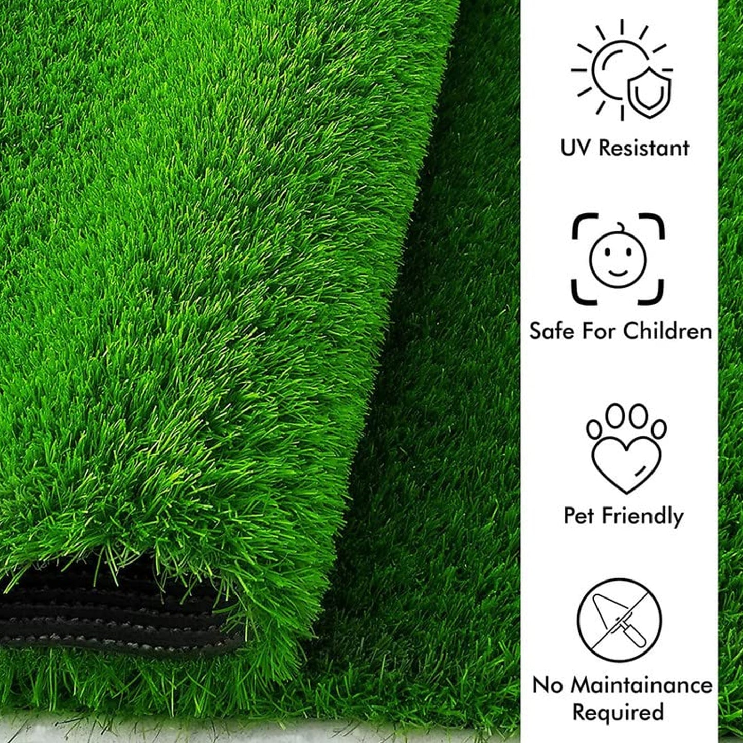 Artificial Grass For Balcony Or Doormat Soft And Durable Plastic Turf Carpet 58x38cm - Happy Price - Image 2
