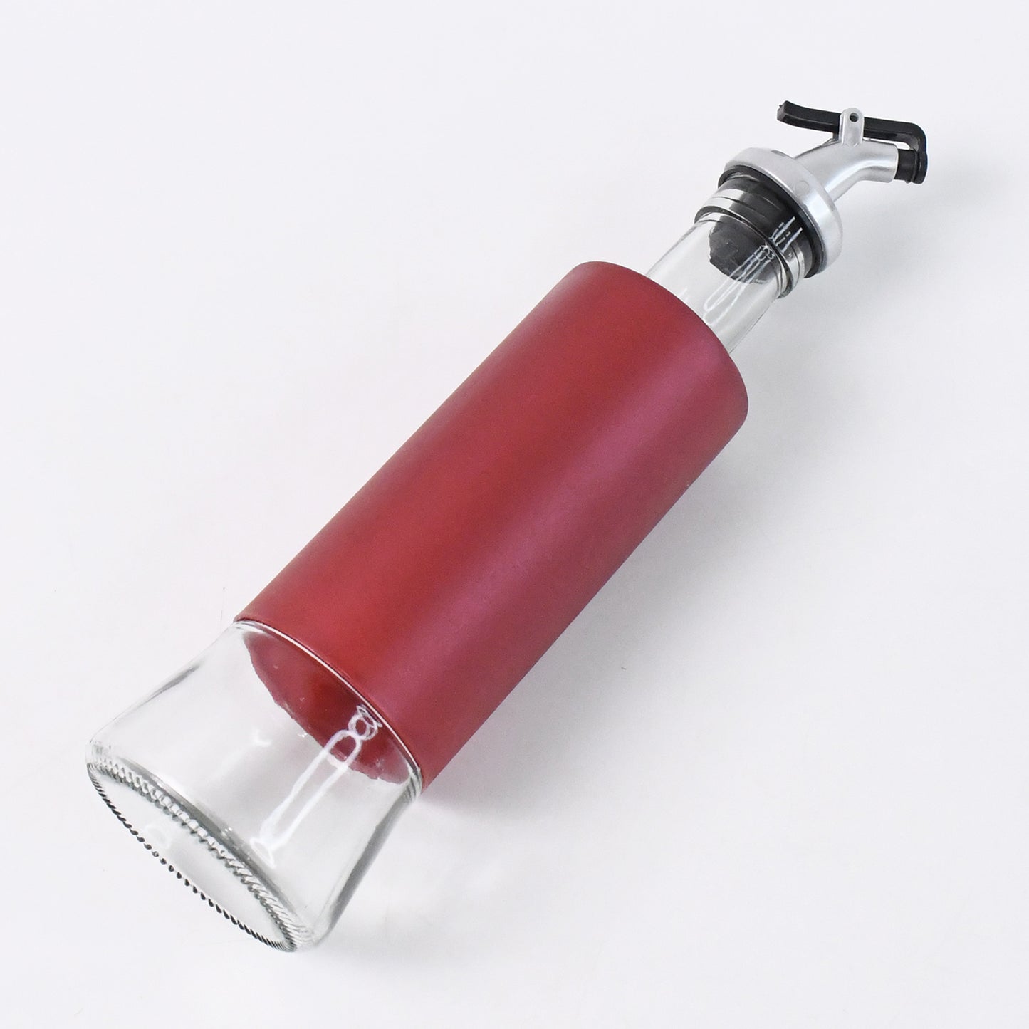 Glass Oil Dispenser with Protective Plastic Casing - 300ml - Happy Price - Image 4
