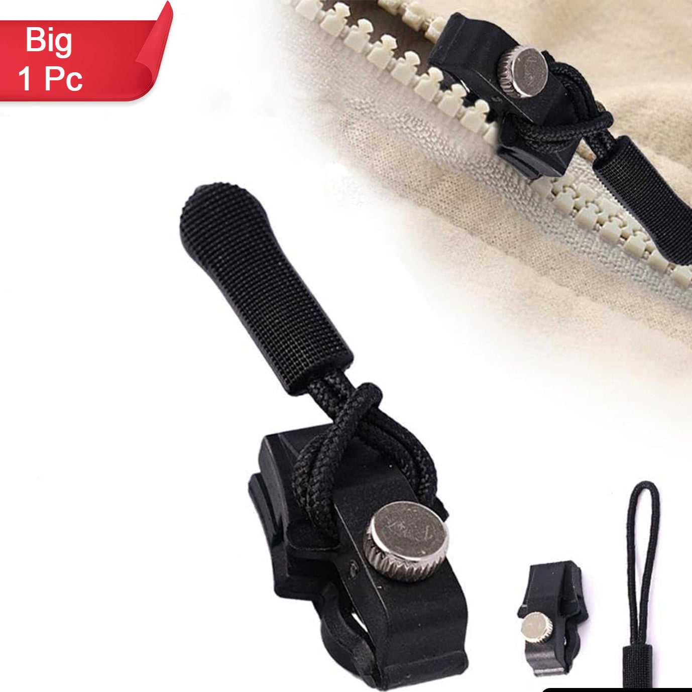 Portable Universal Detachable Zipper Slider (1 Pc  Big) - Happy Price - Image 1