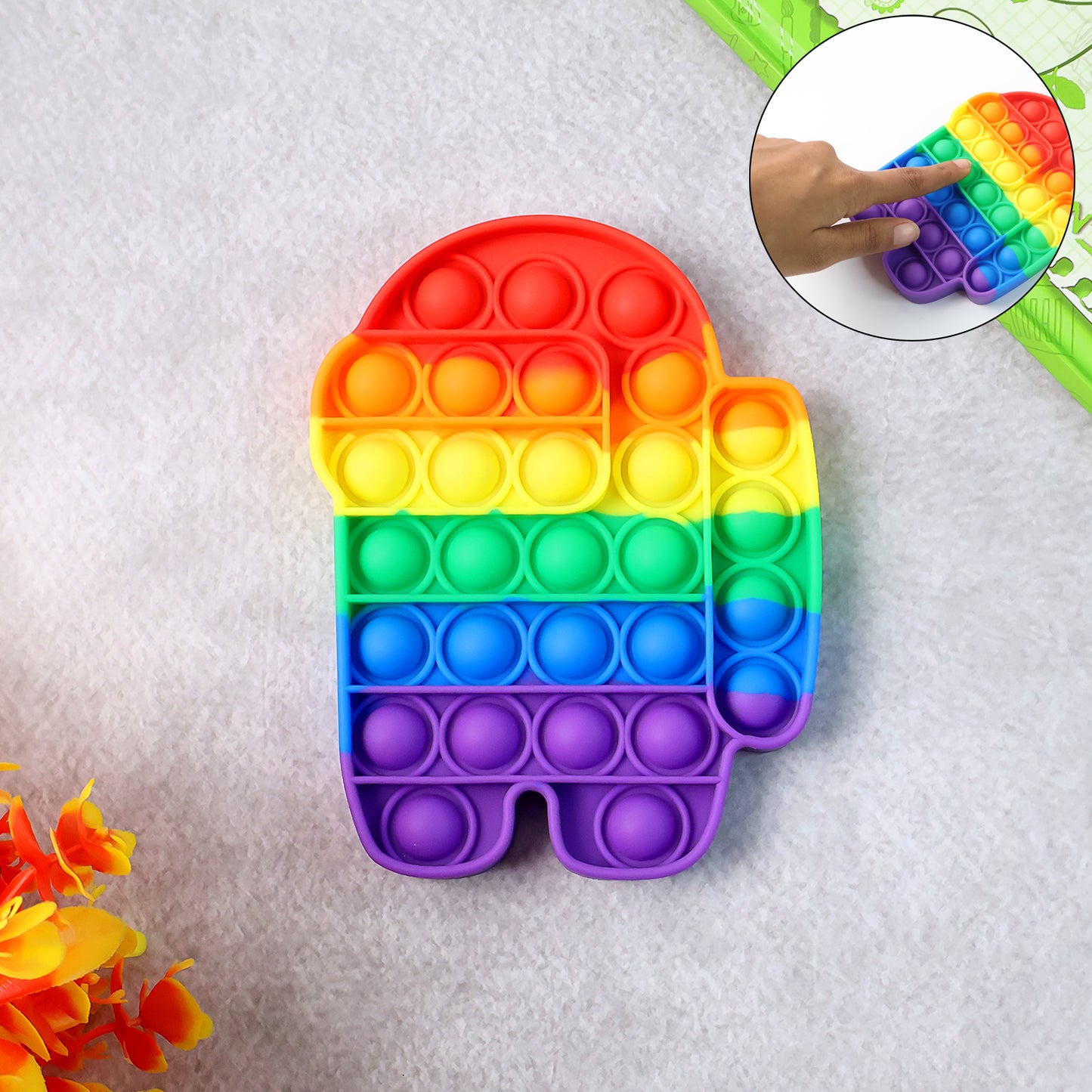 Astronaut Silicone Pop It Fidget Toy for Stress Relief (1 Pc) - Happy Price - Image 3