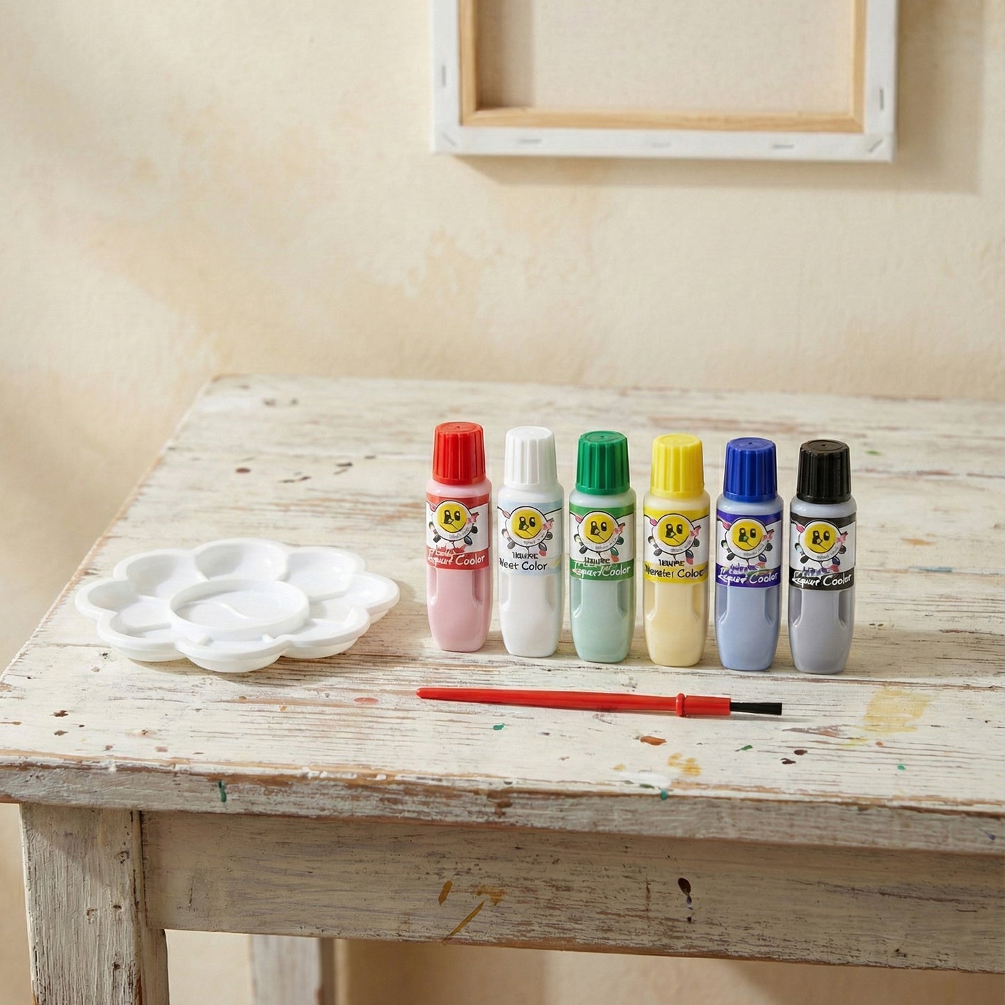 Kids Water Colour Painting Kit with Brush and Palette (1 Set) - Happy Price - Image 6