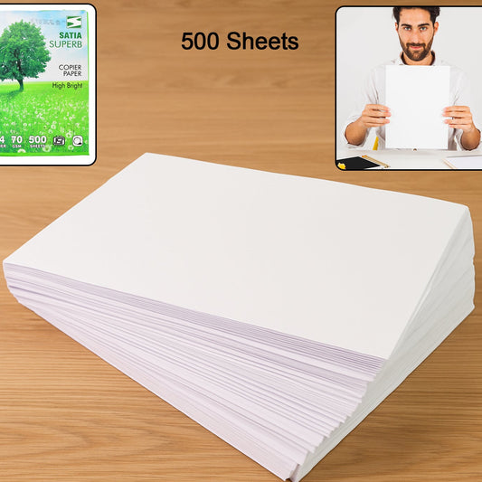 A4 Size High Bright Copier Paper  70 Gsm  Pack Of 500 Sheets - Happy Price - Image 1
