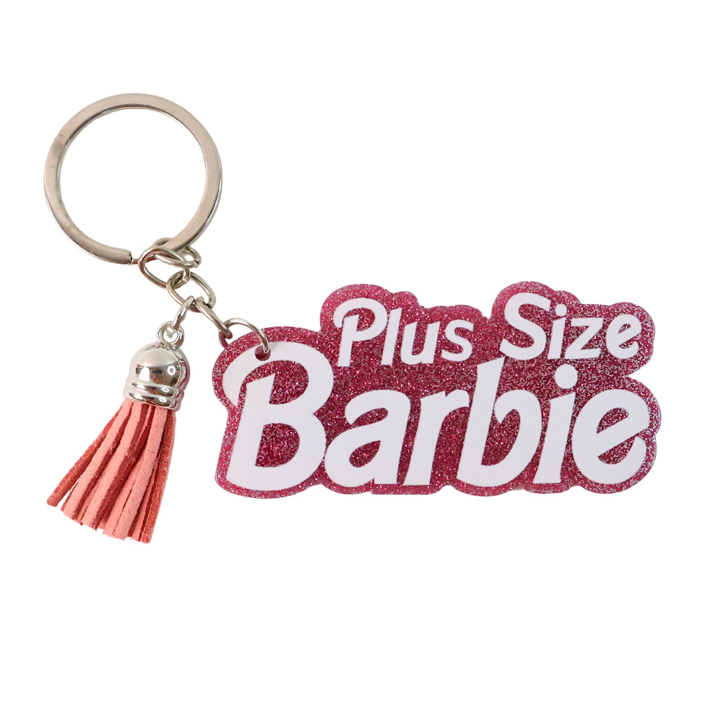Text Keychain With Glitter Finish And Tassel Charm (1 Pc) - Happy Price - Image 2
