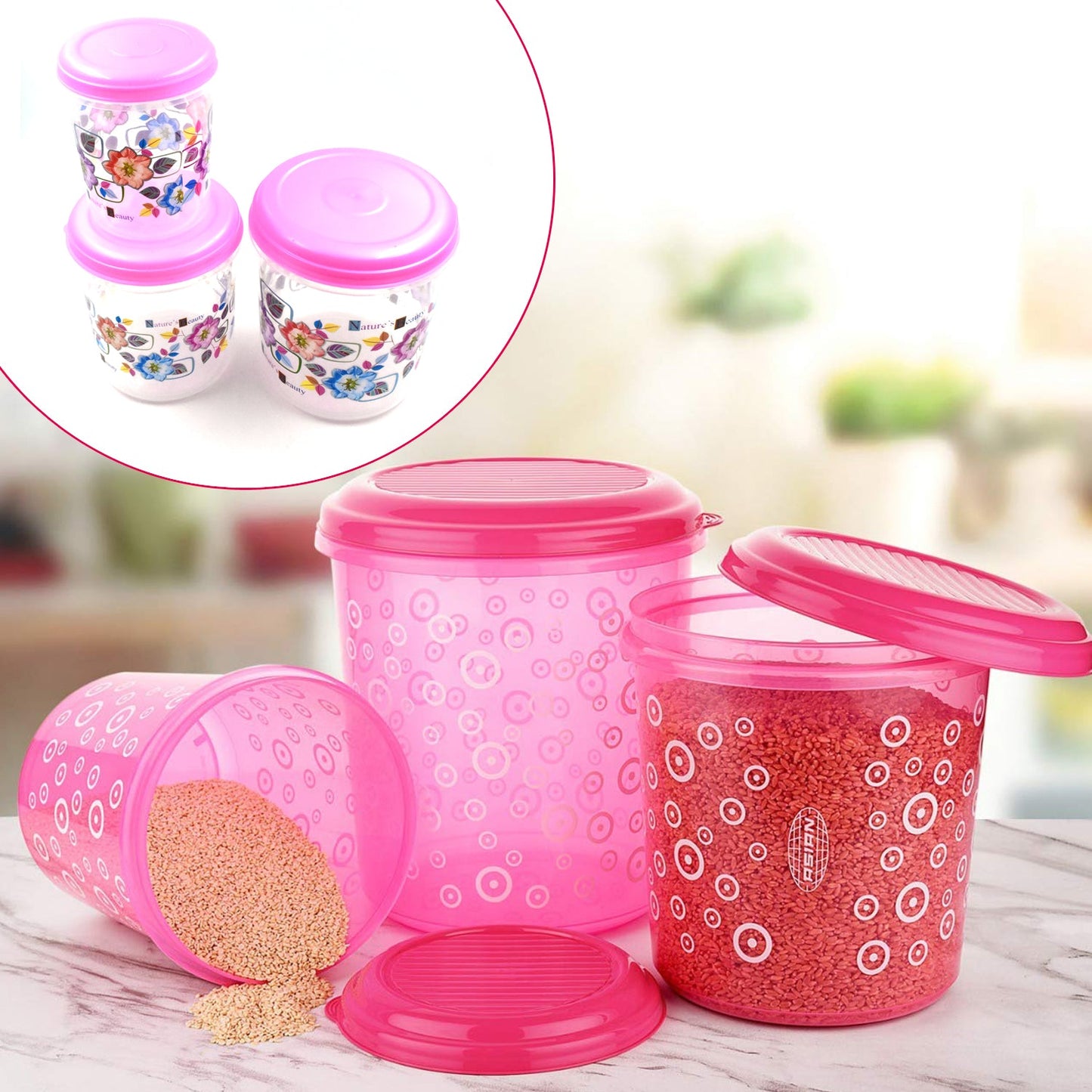 3 Pc Storage Container Used In All Kinds Of Places Including Household And Offices For Storing Stuffs And Items Etc. - Happy Price - Image 4