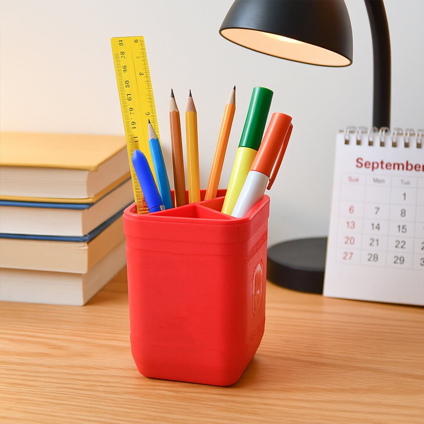 Officemate Tri-Section Desk Organizer for Pens & Stationery - 1 Pc - Happy Price - Image 6