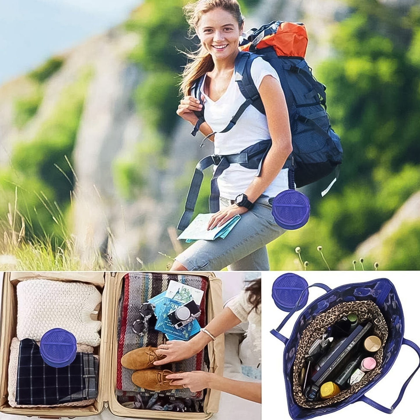 Foldable Collapsible Mesh Laundry Bag Pack Of 1 (Mix Color) - Happy Price - Image 6