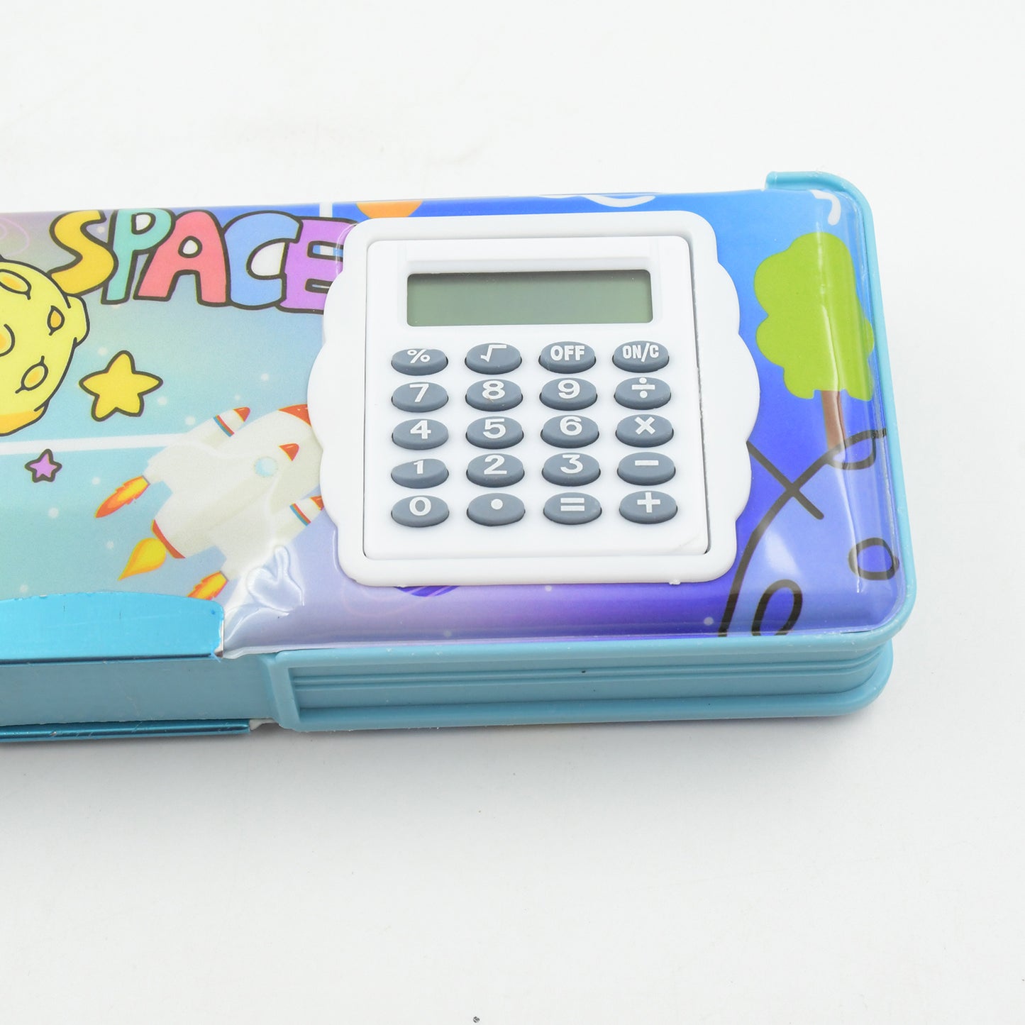 Double Sided Magnetic Geometry Box Pencil Box With Calculator For Boys Art Plastic Pencil Box  For Girls And Boys - Happy Price - Image 3