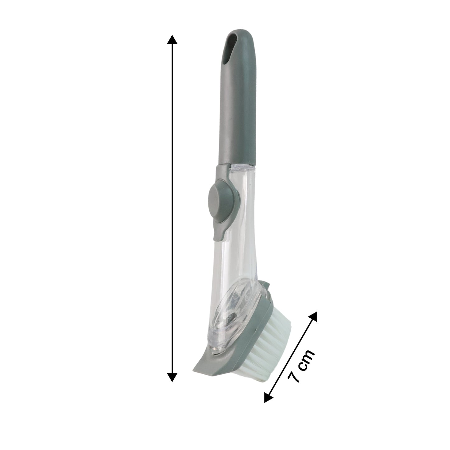 2-in-1 Soap Dispensing Dish Brush Set with Scrub Sponge - Happy Price - Image 3