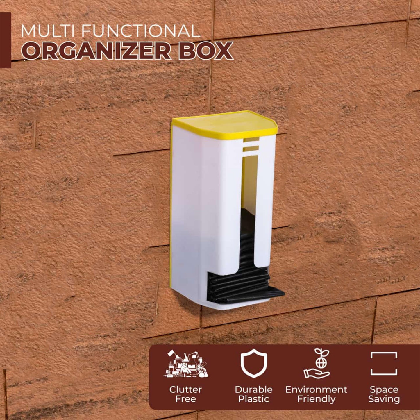 Wall Mounted Bag Dispenser & Organizer Box - 1 Pc - Happy Price - Image 4