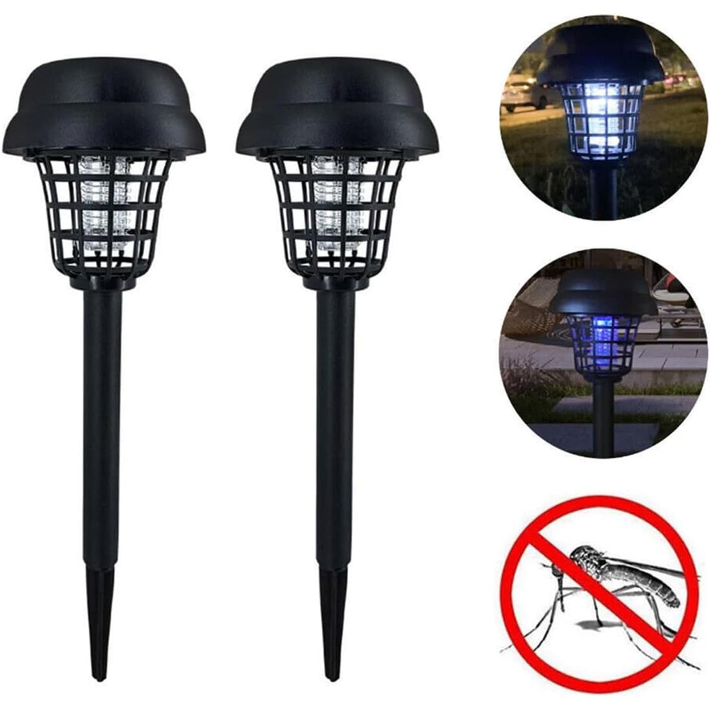 5 Pc Solar Mosquito Killer Garden Light - Outdoor Bug Zapper Lamp - Happy Price - Image 4