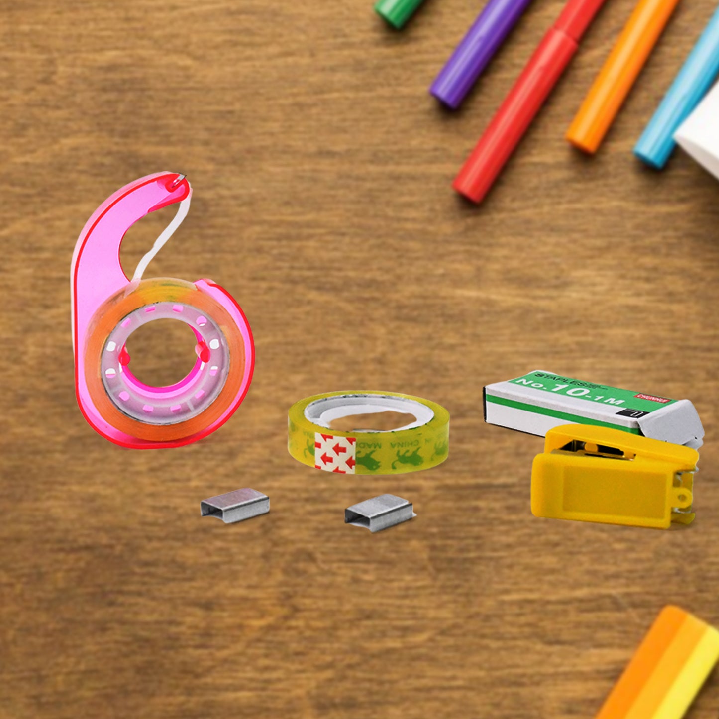 5 In 1 Stationery Toole For School Office Home Carton Box  Gift Sealing - Happy Price - Image 4