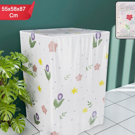 Printed Top Load Washing Machine Cover - Dustproof, Waterproof, 55 x 58 x 87 cm - Happy Price - Image 1