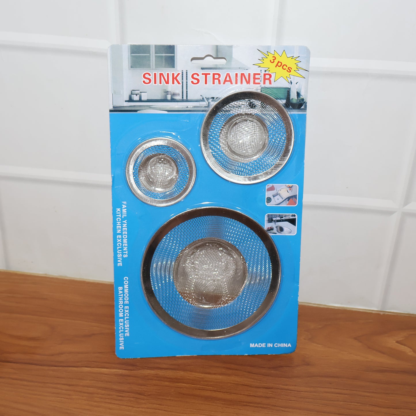 Stainless Steel Sink Drain Strainer Set - 3 Pieces - Happy Price - Image 6