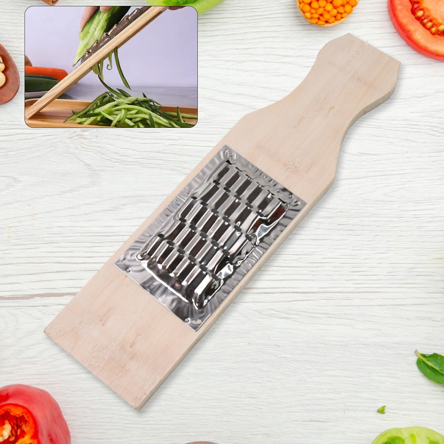 Vegetable Shredder Slicer Fry Cheese Grater Food Vegetables Kitchen - Happy Price - Image 2
