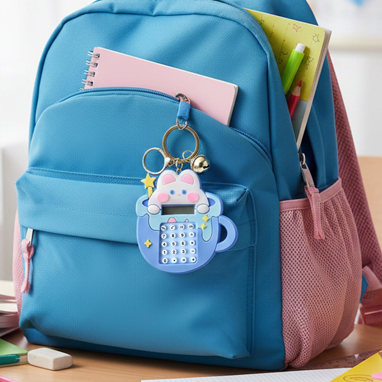 Cute Bunny Calculator Keychain with Mini Digital Display (1 Pc) - Happy Price - Image 3