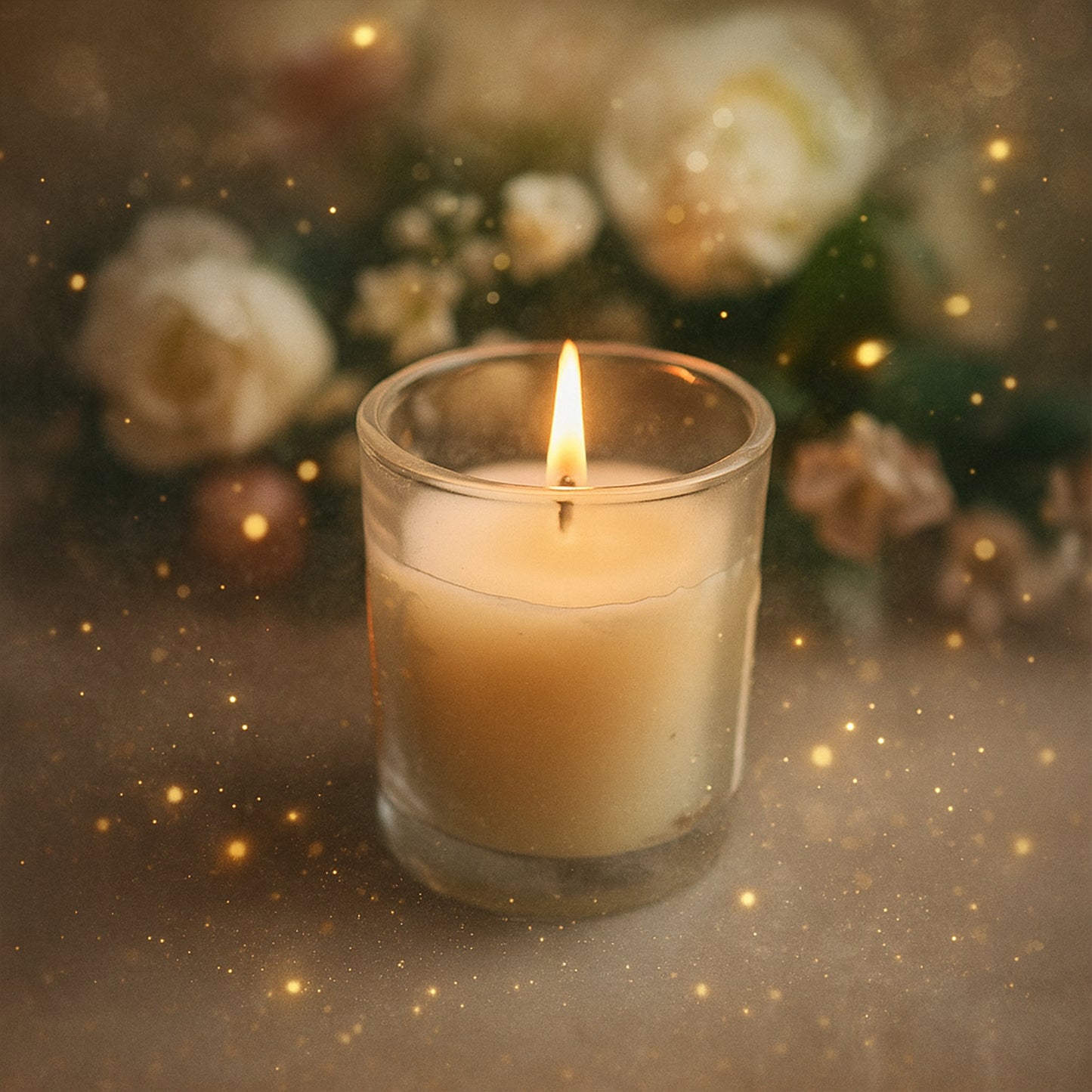 Sweet Dreams Scented Soy Blend Votive Candle in Glass Jar (50 Gm) - Happy Price - Image 4