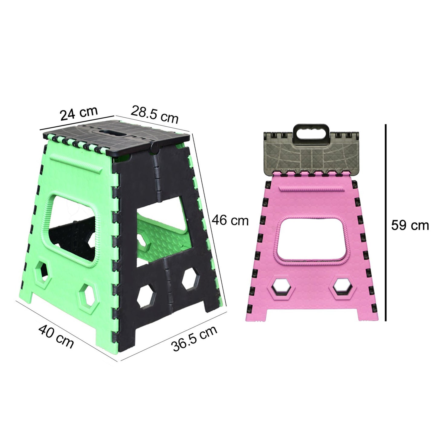 1pc 18inch Folding Stool For Adults And Kids Also For Kitchen Stepping With (Brown Box) - Happy Price - Image 4