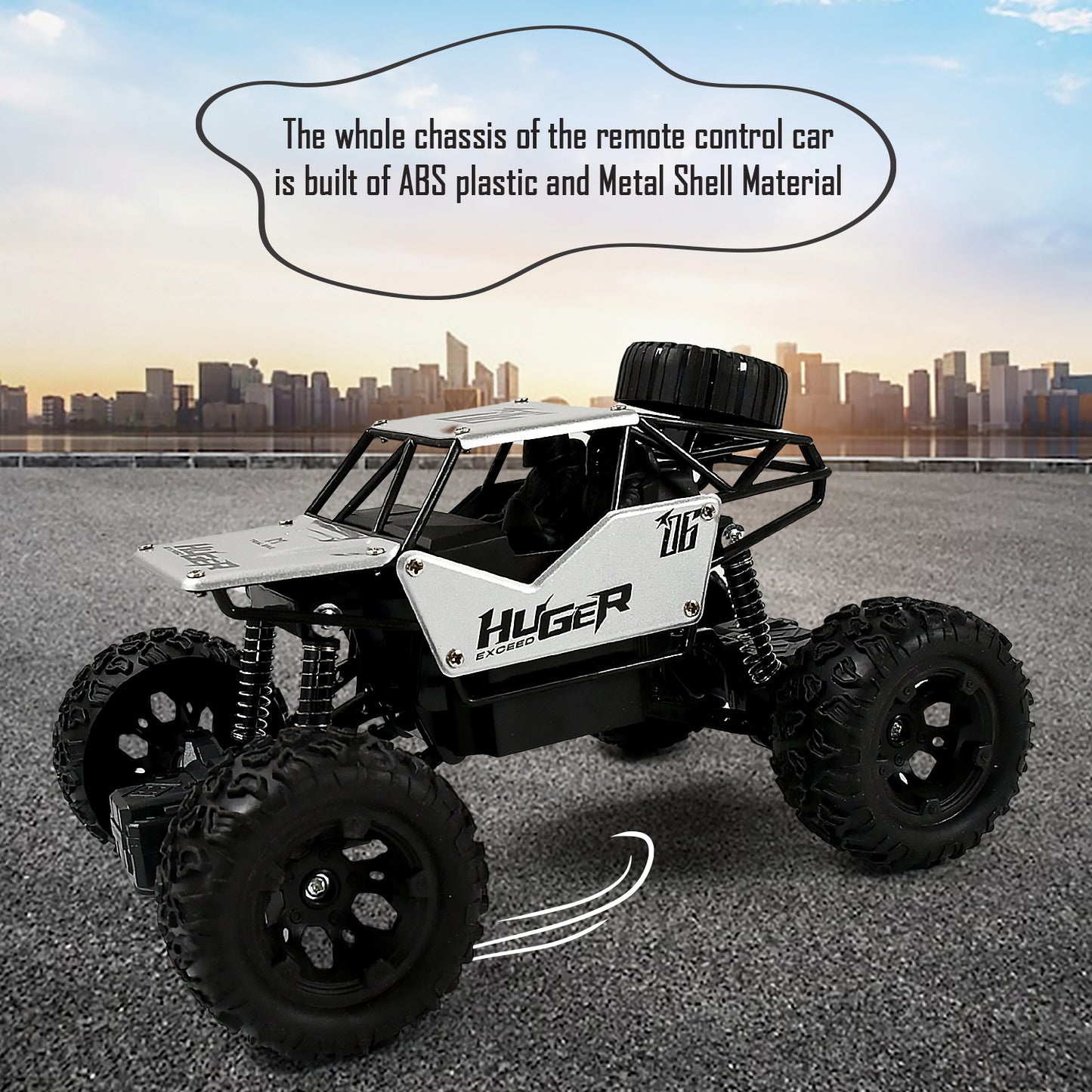 118 Scale Rock Crawler Monster Rc Truck All Terrain Stunt Racing Car Rechargeable Indoor Outdoor Toy Car - Happy Price - Image 2