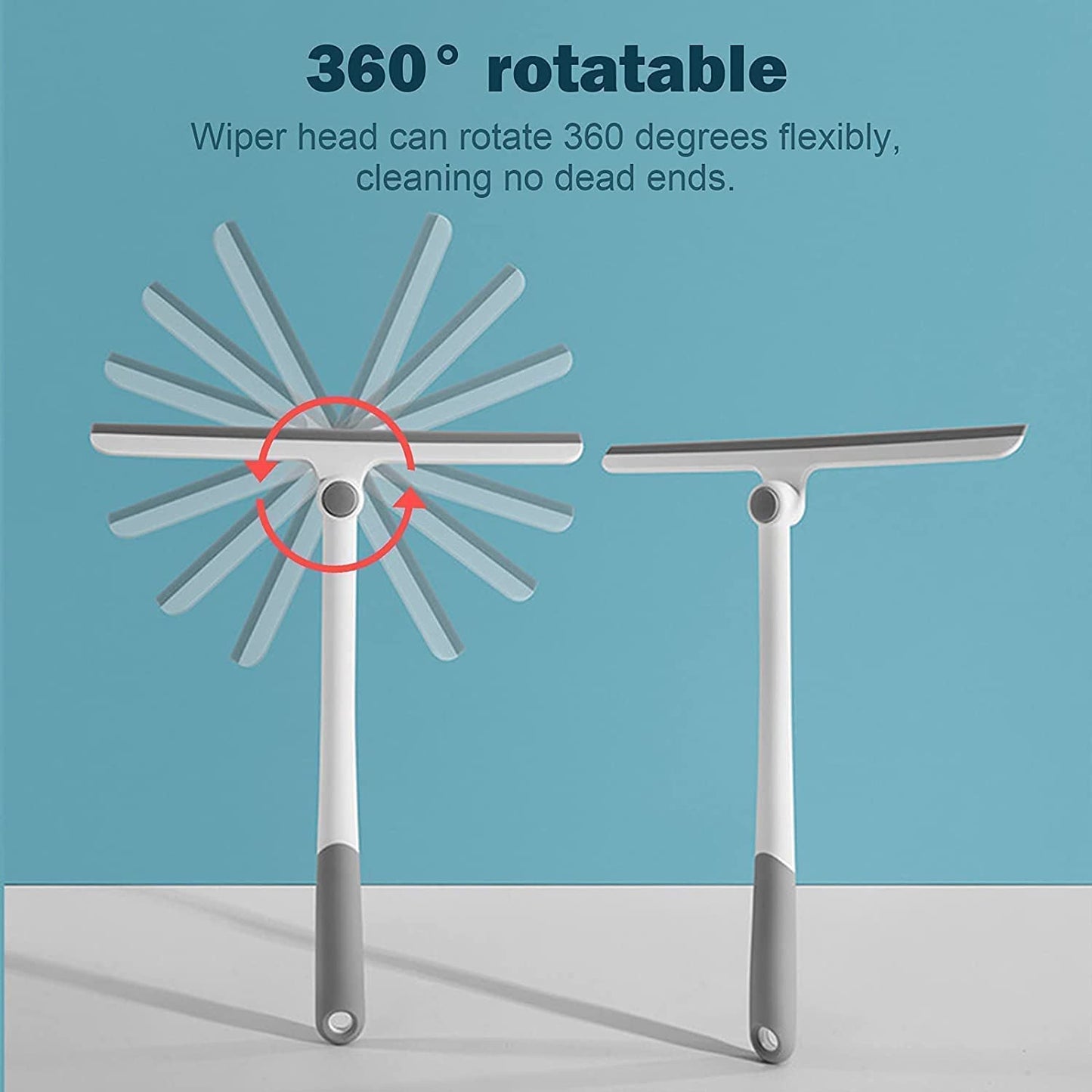 2-in-1 Window Cleaner Wiper with Microfiber Pad - 34cm Blade - Happy Price - Image 6