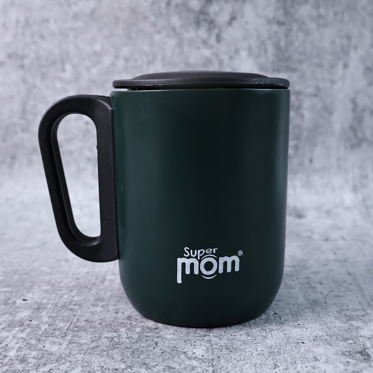 Supermom Metallic Stainless Steel Insulated Mug With Lid Approx 300ml (1 Pc) - Happy Price - Image 6