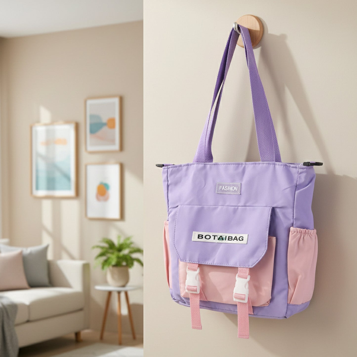 Stylish Multi-Pocket Tote Sling Bag for Women (1 Pc) - Happy Price - Image 3