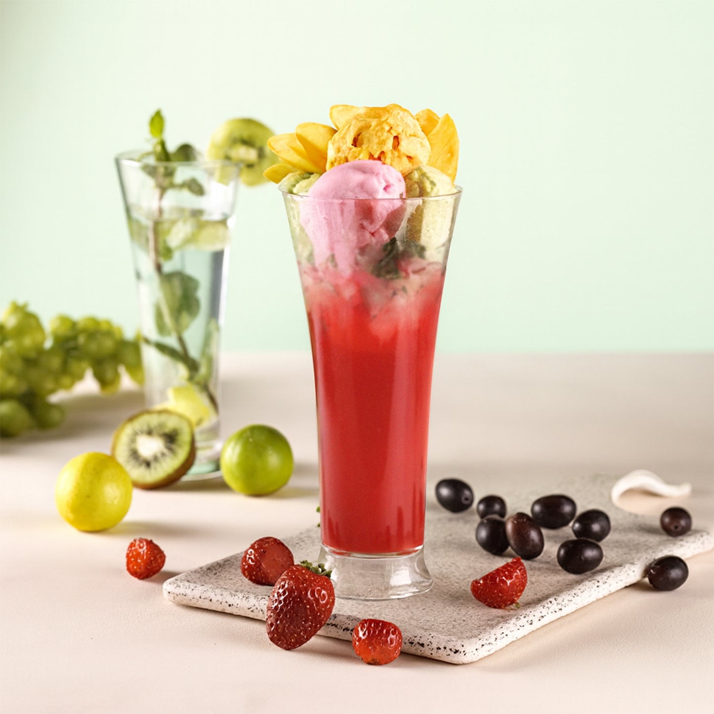Set of 6 Tall Matt Finish Plastic Glasses - 300ml Each for Faluda & Beverages - Happy Price - Image 6