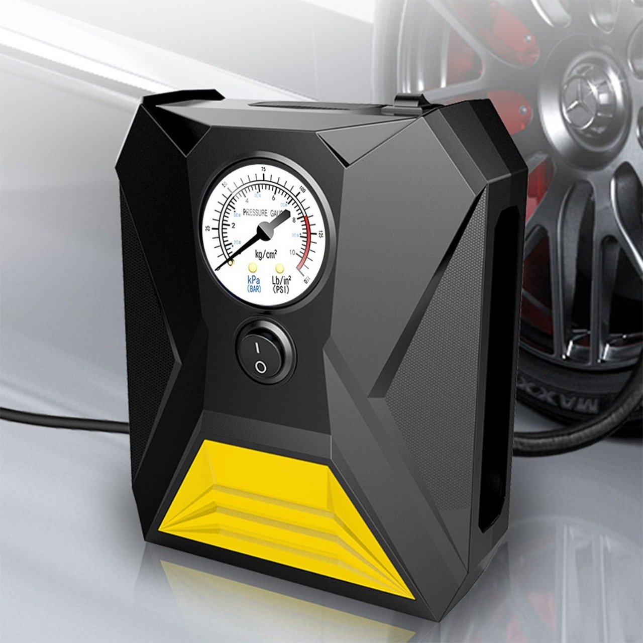 Portable Car Tyre Air Compressor Pump - Rapid Mini Inflator - Happy Price - Image 2