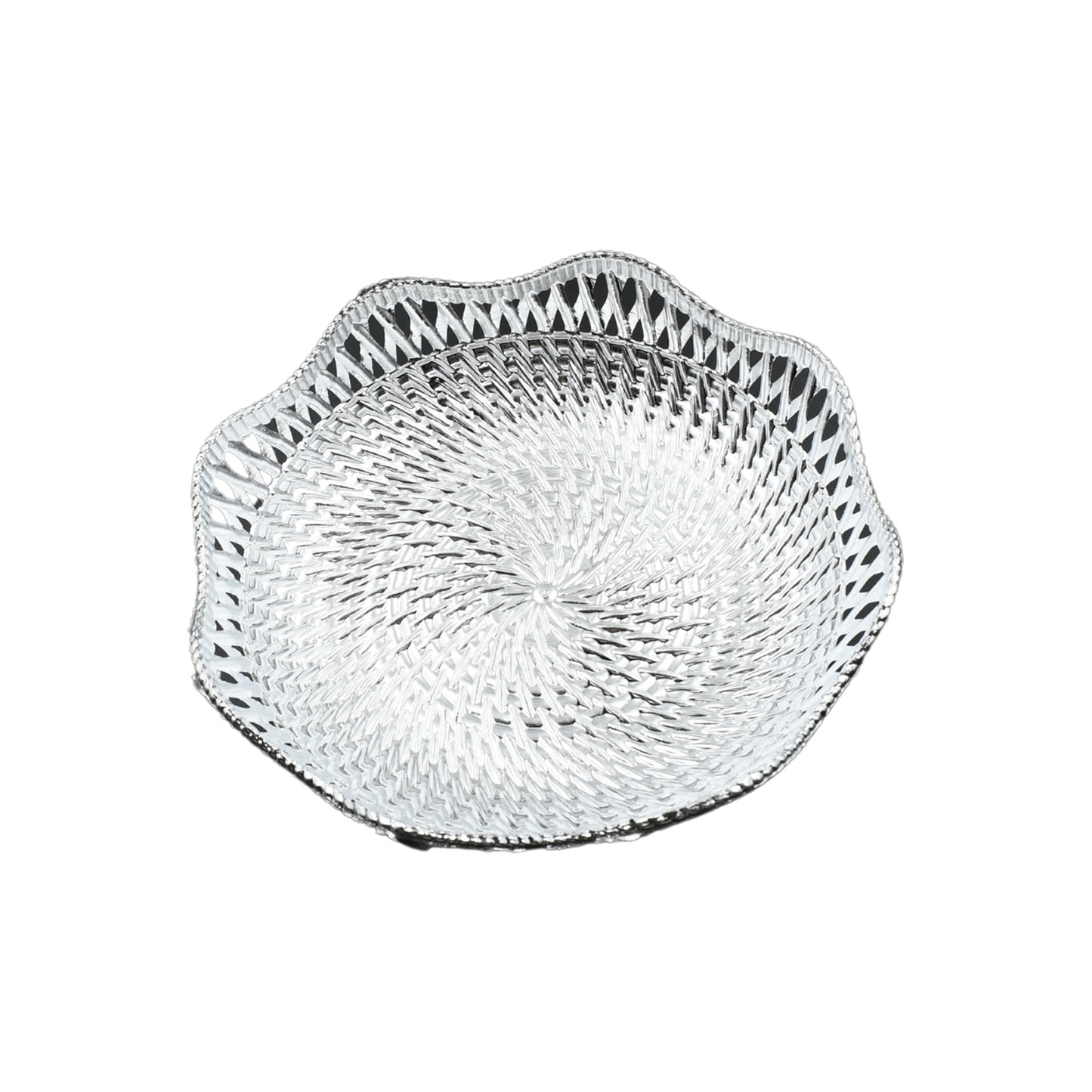Round Serving Tray Traditional Serving Tray Multipurpose Serving Tray Decorative Serving Platters Mukhwas Serving Tray (1 Pc ) - Happy Price - Image 5