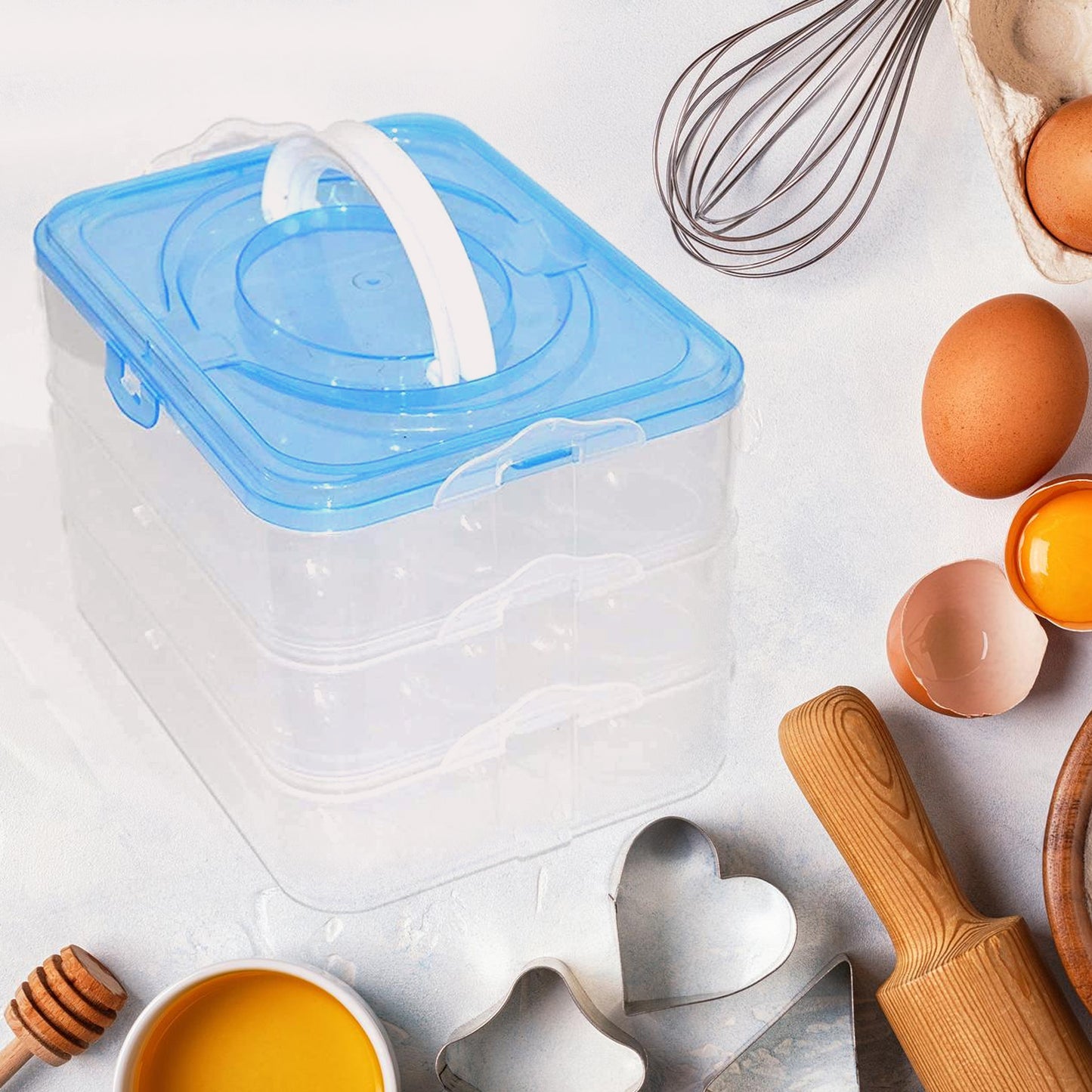 3-layer Plastic Refrigerator Egg Storage Box (36 Grid) - Happy Price - Image 3