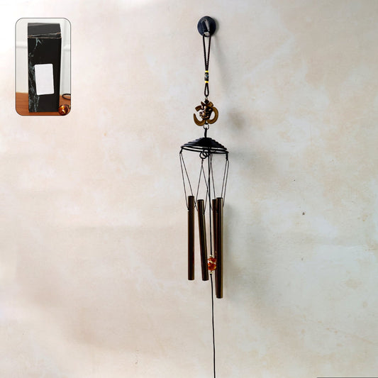 Metal Om Symbol Wind Chime - 1 Pc - Happy Price - Image 1