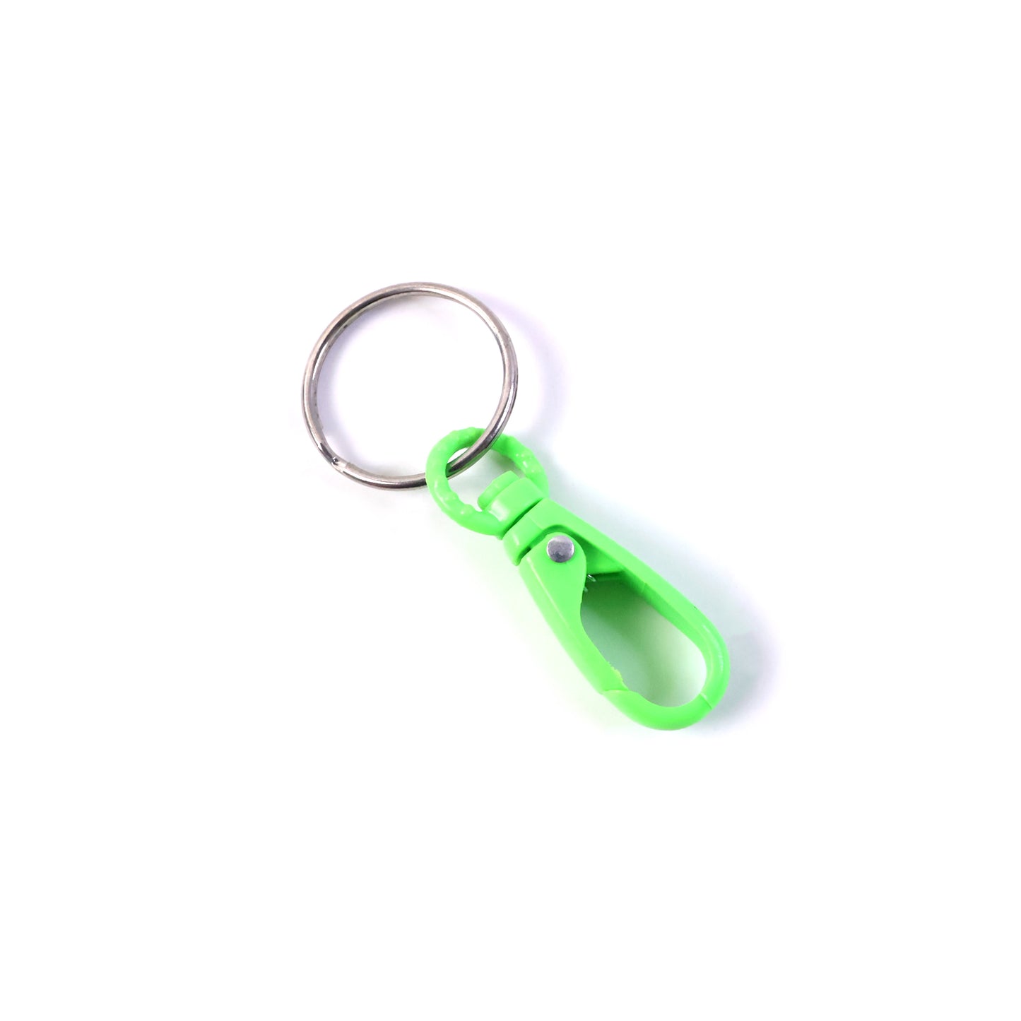 Strong Plastic Carabiner Keychain Clip with Metal Ring - 1 Pc Mix Color - Happy Price - Image 5