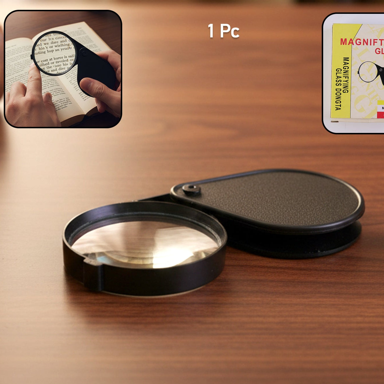 Portable Handheld Magnifier with Protective Case (1 Pc) - Happy Price - Image 1