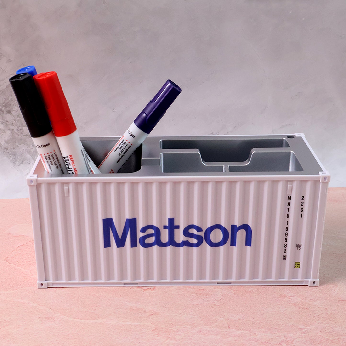 Container Style Multi-Compartment Desk Organizer (1 Pc) - Happy Price - Image 3