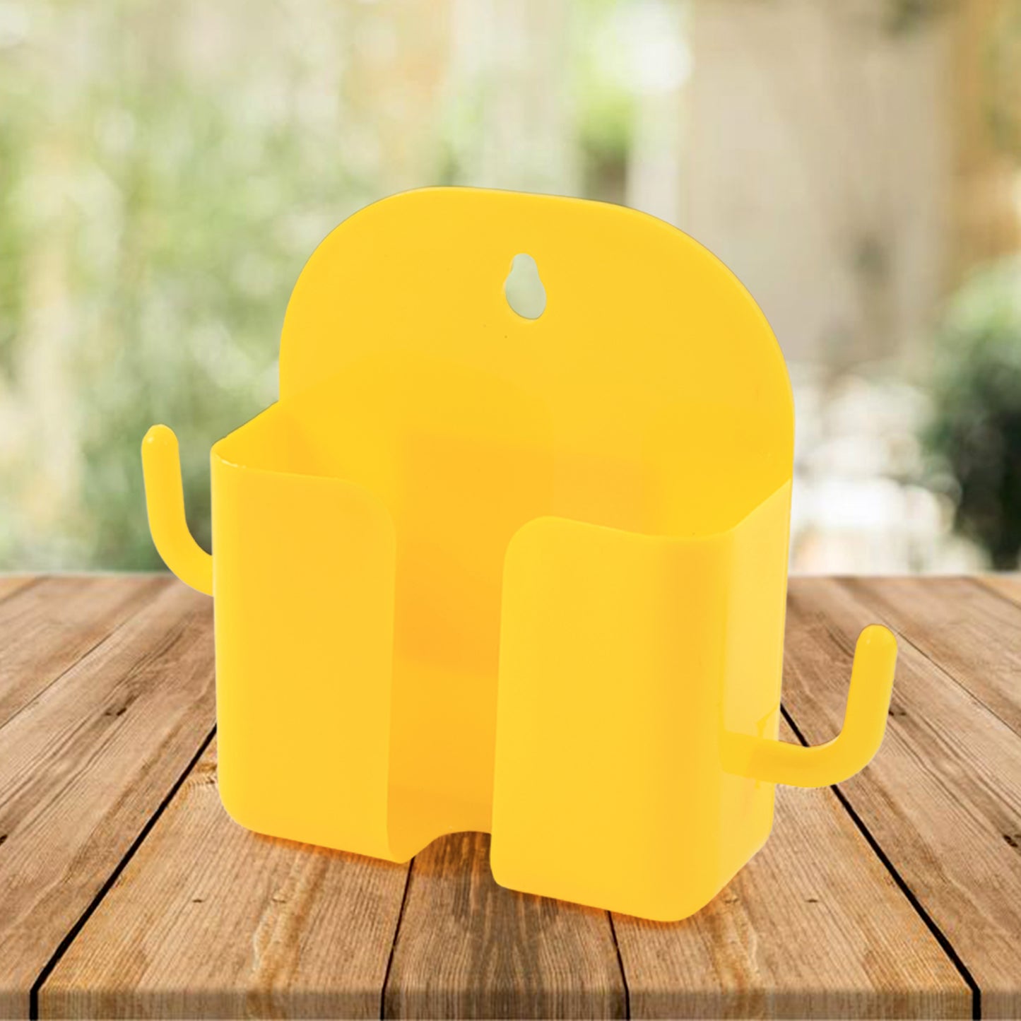 1 Pc Orange Wallmount Mobile Stand With Hook For And Stuffs Purposes. - Happy Price - Image 4