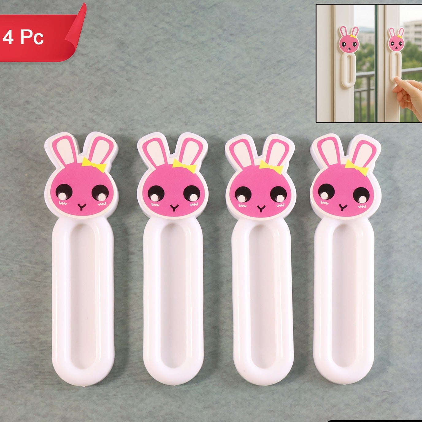 Self-Adhesive Stick-On Handles for Drawers & Cabinets (4 Pc) - Happy Price - Image 1