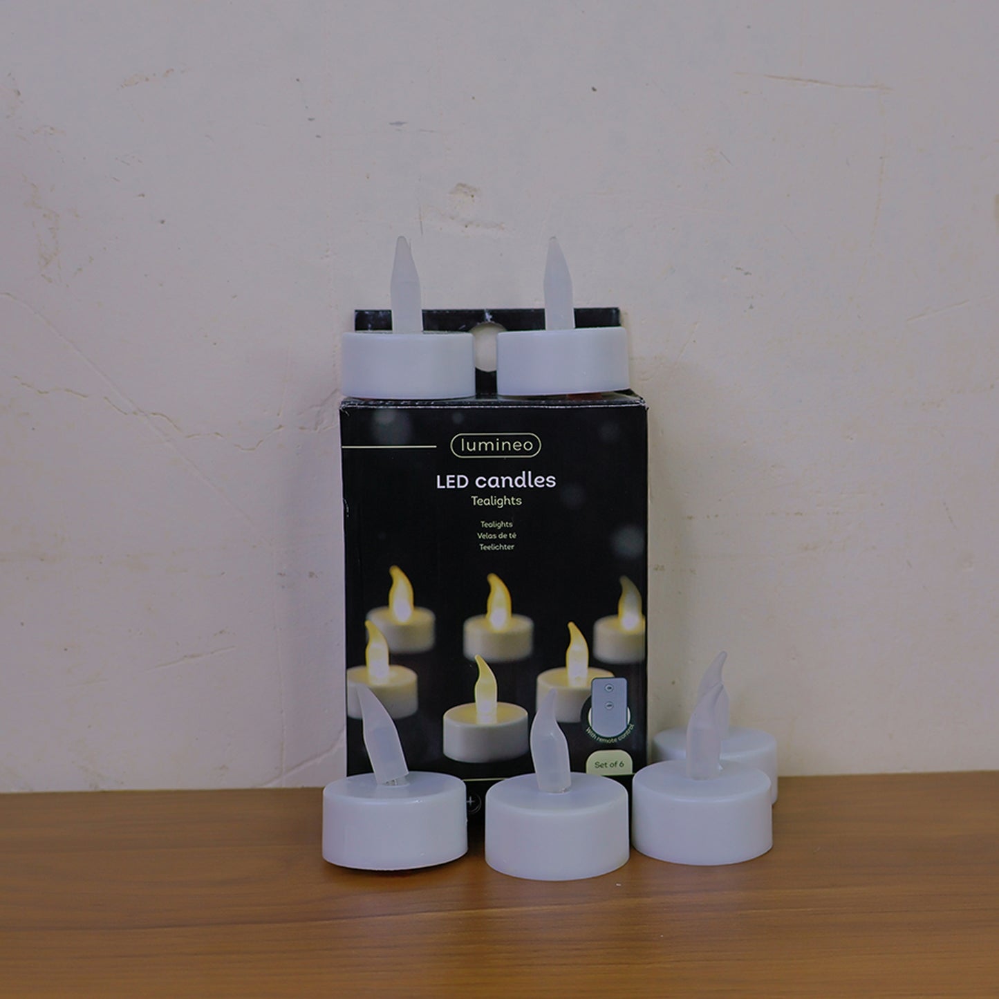 LED Flameless Tealight Candles - Set of 6, Battery Operated Flickering Lights for Home Decor & Festivals - Happy Price - Image 7