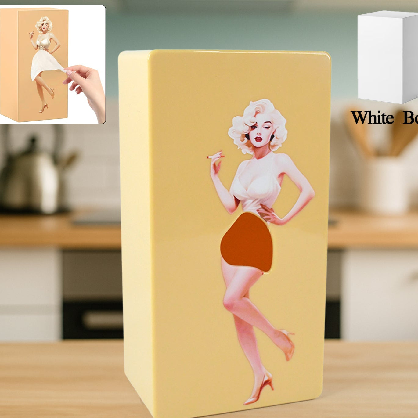 Plastic Creative Tissue Dispenser Box (1 Pc) - Happy Price - Image 1