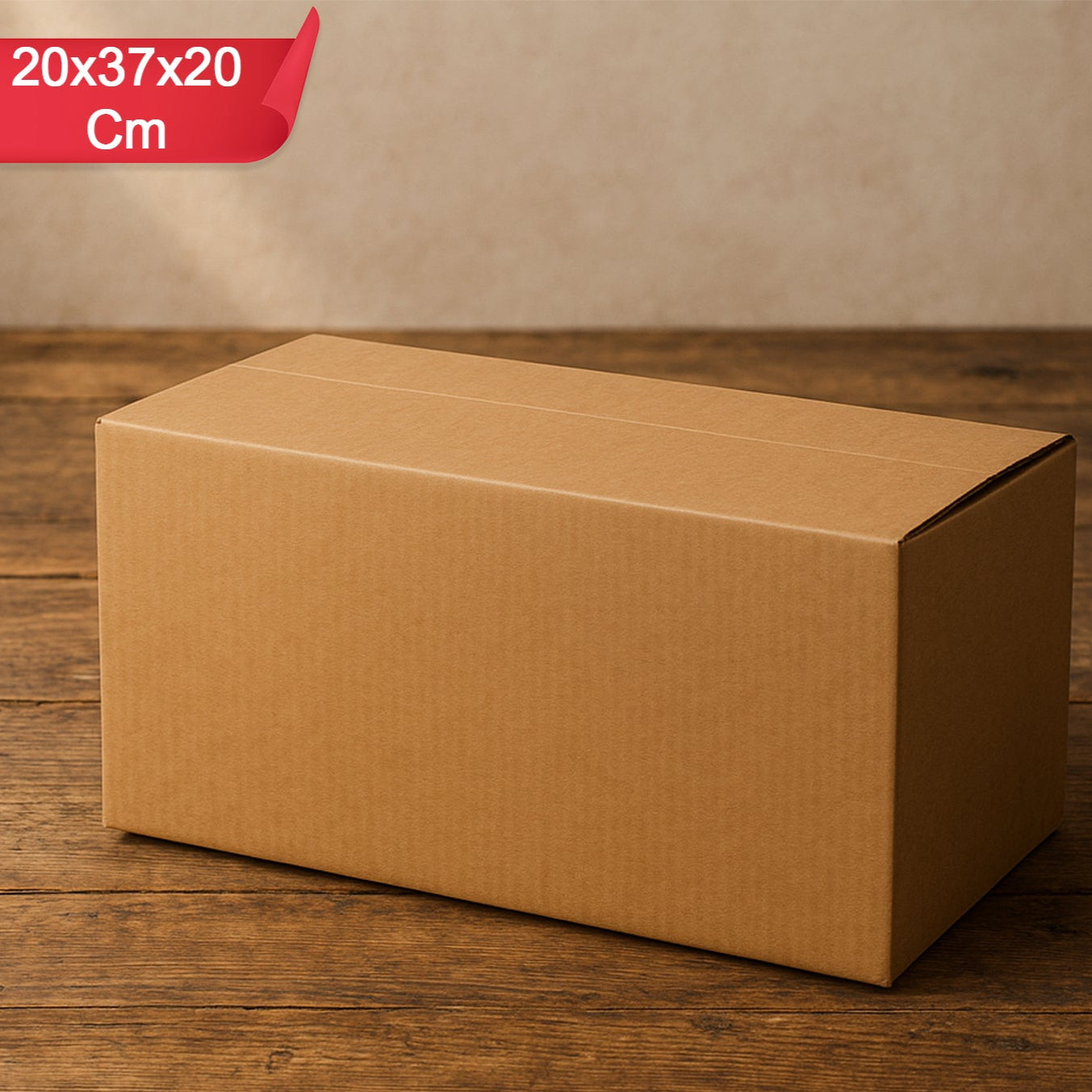 Heavy-duty Brown Box For Product Packing(20x37x20 Cm  1 Pc) - Happy Price - Image 1
